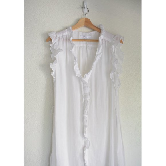 Frame Lauren Dress in Blanc - Picture 3 of 14